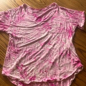 🌸Women’s xl pink tie dye w breast pocket